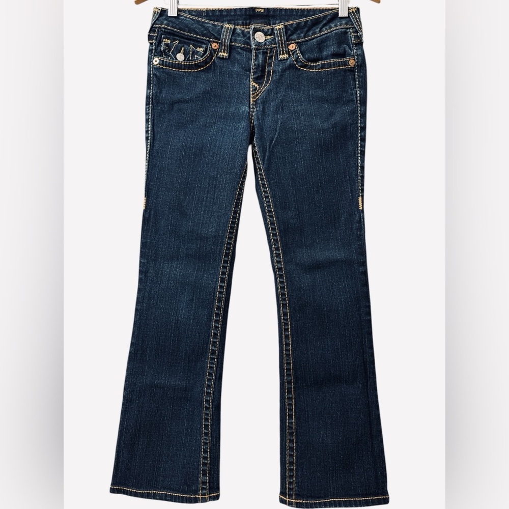 Y2K True Religion Becky Big T Straight Leg Jeans- Size 30 - Picture 2 of 6